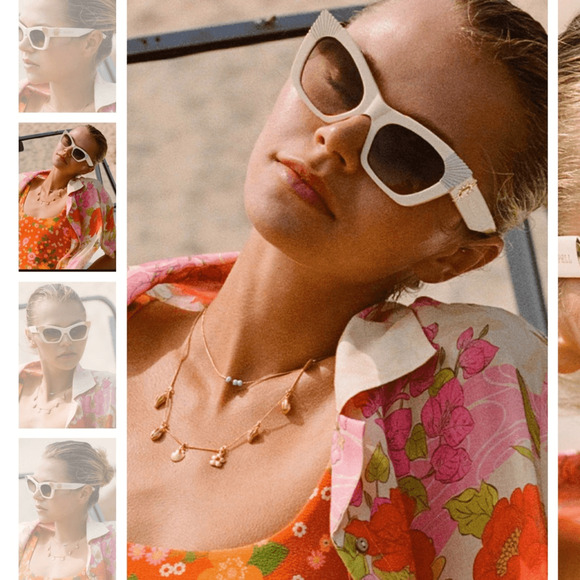 NEW! Spell & Gypsy cream Sunshine Cat-Eye Sunglasses main image 6